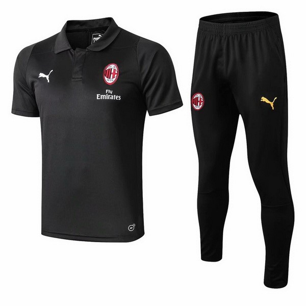 Polo Ensemble Complet AC Milan 2018-19 Noir